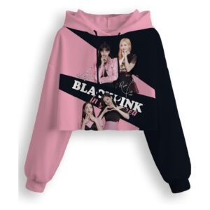Blackpink crop hoodies